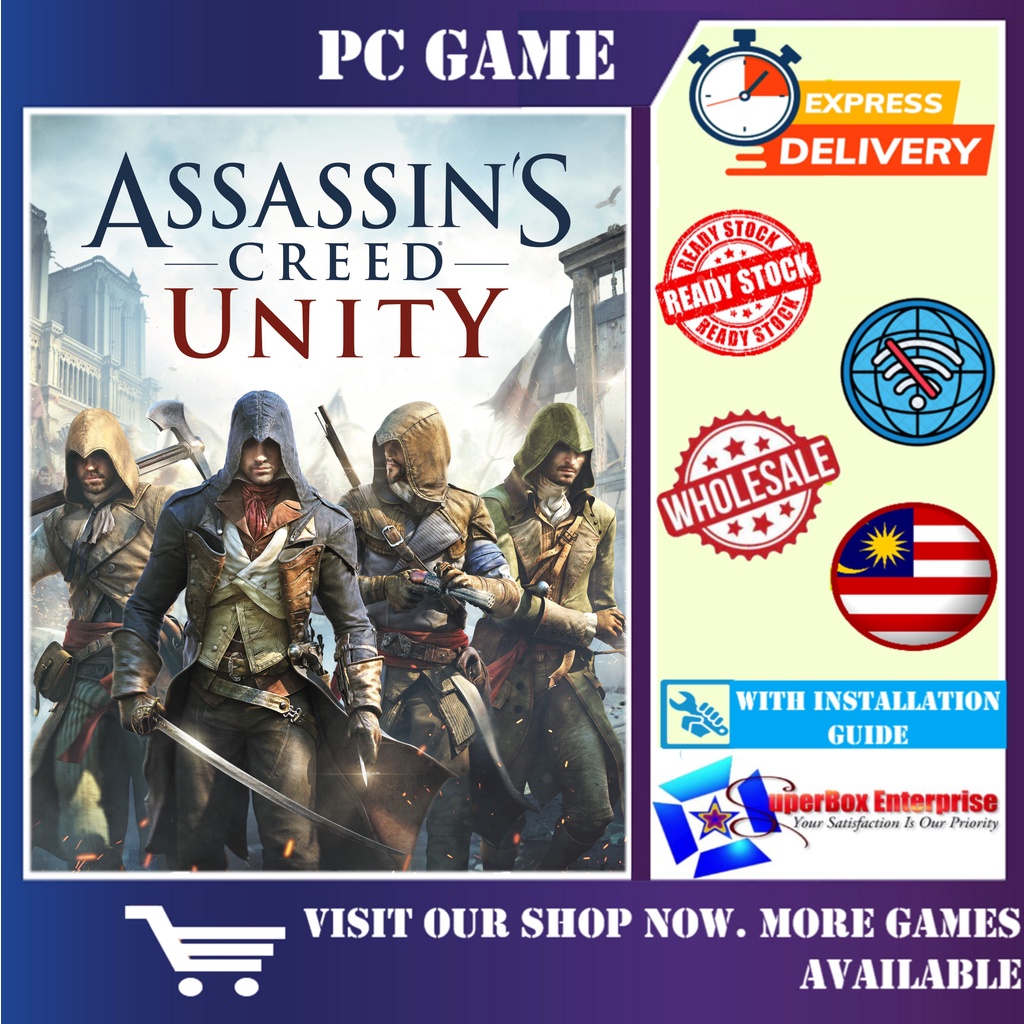 [ Digital / DVD / Pendrive ] Assassins Creed Unity Complete Edition – โดย UBISOFT - เกมออฟไลน์ [ เกม