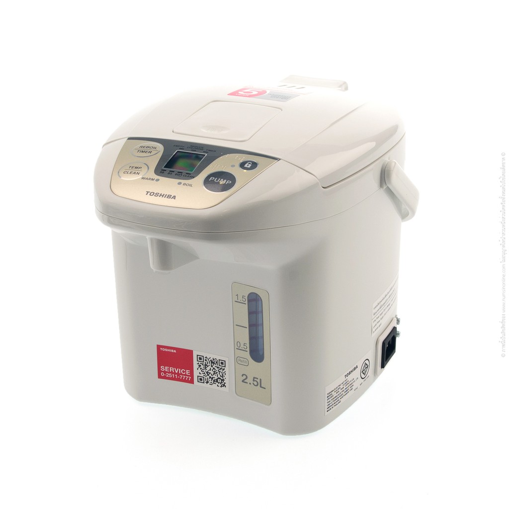 กระติกน้ำร้อนดิจิตอล Toshiba PLK-25FL(WT)A ขนาด 2.5 ลิตร สีขาว