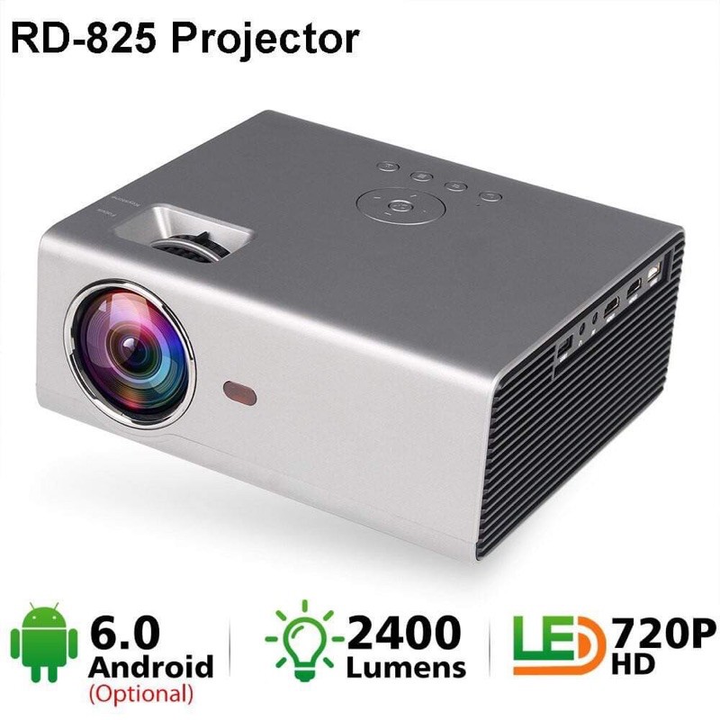 มินิโปรเจคเตอร์ Rigal Projector RD825 Android Netflix Youtube