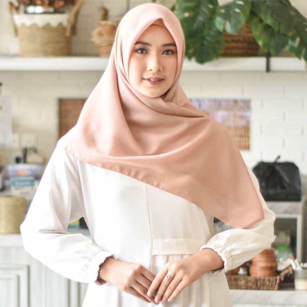 Fashion Shop HIJAB BELLA SQUARE / BELLA SQUARE / HIJAB POLLYCOTTON NUDE PREMIUM