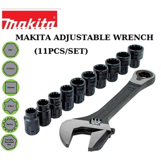 Makita ชุดประแจปากตาย B-65458 11 ชิ้น