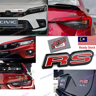 อุปกรณ์เสริม Honda HRV Civic FE 2022 2023 RS Emblem City 2020 GN2 GN3 Jazz RS Spec สําหรับ 11th 1.5E 1.5V 1.5RS