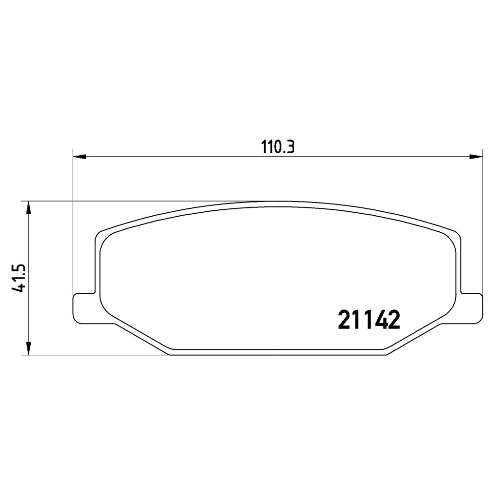 ผ้าดิสเบรคหน้า SUZUKI CARIBIAN คาริเบี้ยน SJ413 1.3 1988- JIMNY SN413 1.3 1998- NTN