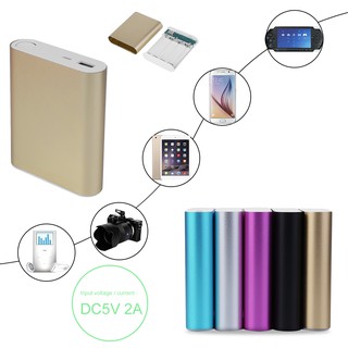 แบตสำรองพาวเวอร์แบงก์ 10400 Mah Usb 4x18650 Battery