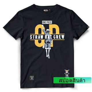 เสื้อยืดวันพีช One piece-908-BK Luffy สีดำ