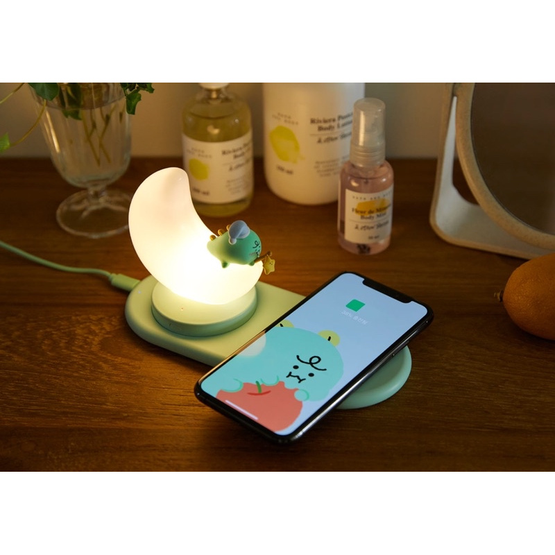 Jordy Night Light &amp; Wireless Charger โคมไฟ และ wireless charger จาก Kakao Friends