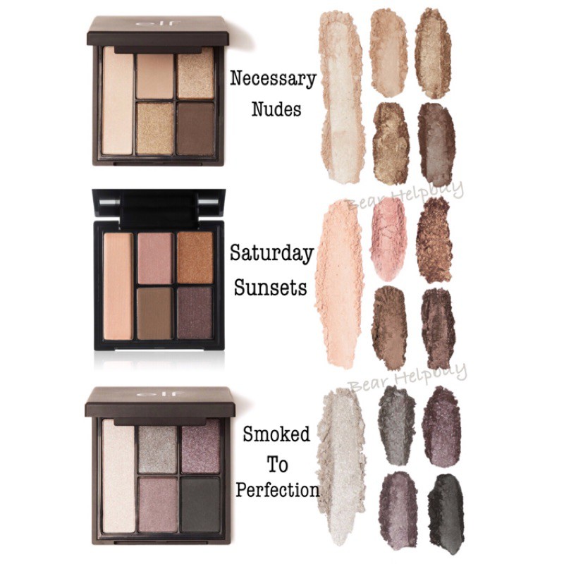 แท้💯% [เคาน์เตอร์ US/เช็คใบเสร็จได้] E.L.F. Clay Eyeshadow Palette - รูปที่ 3
