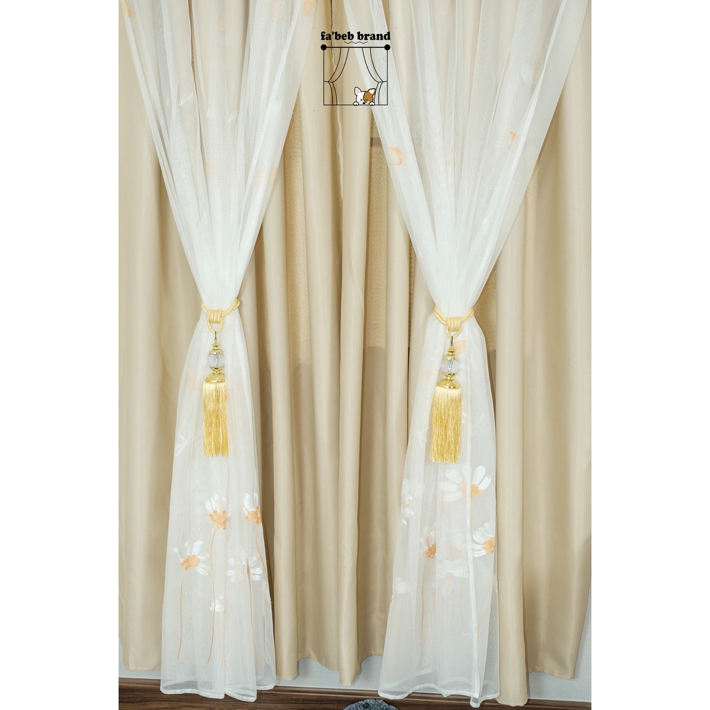 fabebbrand สายรัดม่าน คริสตัล พู่ใหญ่ รุ่น Diamond ประดับสวยหรู มี 8 สี พร้อมส่ง - รูปที่ 2