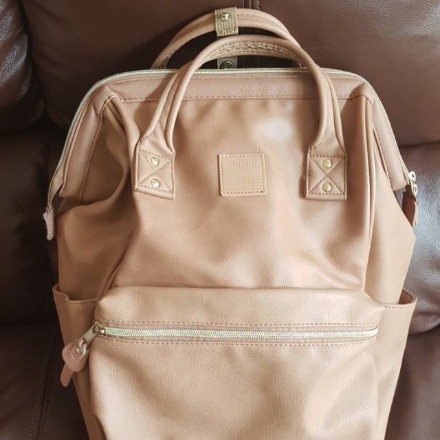 กระเป๋า Anello Leather Backpack มือสอง แท้ 💯