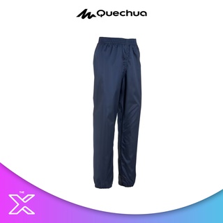 QUECHUA กางเกงขายาวแบบสวมทับเพื่อการเดินป่าสำหรับเด็กรุ่น MH100 (สีกรมท่า) 8530069