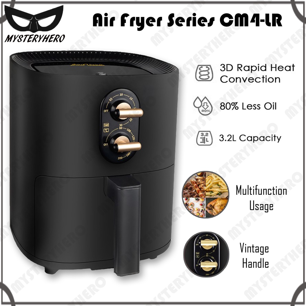 MysteryHero มัลติฟังก์ชั่นอัจฉริยะ Oil Less Smart Small Air Fryer Series ChefMaster Series CM4-LR (3