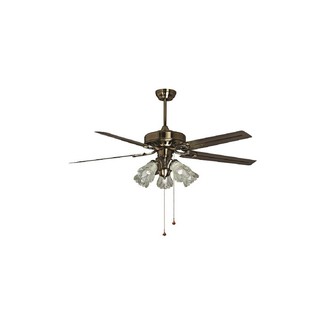 พัดลมโคมไฟ 56YFT-006 5L CAR MT CS AB 56" | CARINI | 56YFT-006 5L พัดลมโคมไฟ ไฟเพดาน Lighting &amp; Ceiling Fans Shock Price