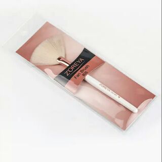 Zoreya Fan brush synthetic hair Makeup brushes แปรงแต่งหน้า ไว้ปัดไฮไลท์ Finishing powder