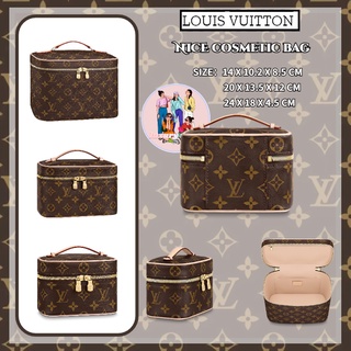 🎈หลุยส์ วิตตอง  Louis Vuitton NICE Mini Cosmetic Bag/กระเป๋าสะพายข้าง/กระเป๋าถือ/🌸