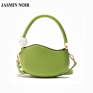 Jasmin NOIR กระเป๋าถือ กระเป๋าสะพายไหล่ หนัง PU ประดับไข่มุก สําหรับผู้หญิง