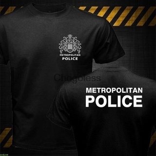 ใหม่ เสื้อยืดแขนสั้น คอกลม พิมพ์ลายตํารวจ Kingdom London Metro Metro Politan แฟชั่นฤดูร้อน สําหรับผู้ชาย Ocnklk74Ckmlag8