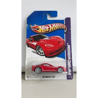 รถเหล็ก Hotwheels 09 CORVETTE ZRI  สีแดง (ib016) ยับ