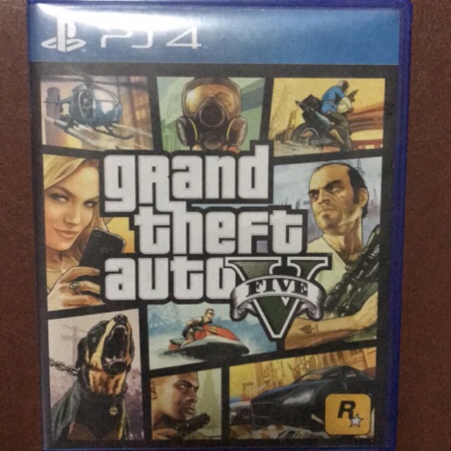 แผ่นเกมส์ GTA V(gta 5) Ps4 มือสอง