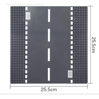 ShockZone แผ่นเพลทเลโก้ ชุดถนน (  BUILDING PLATE ) ขนาด 25.5 x 25.5 cm. เหมาะสำหรับเด็กอายุ 3 ปีขึ้นไป