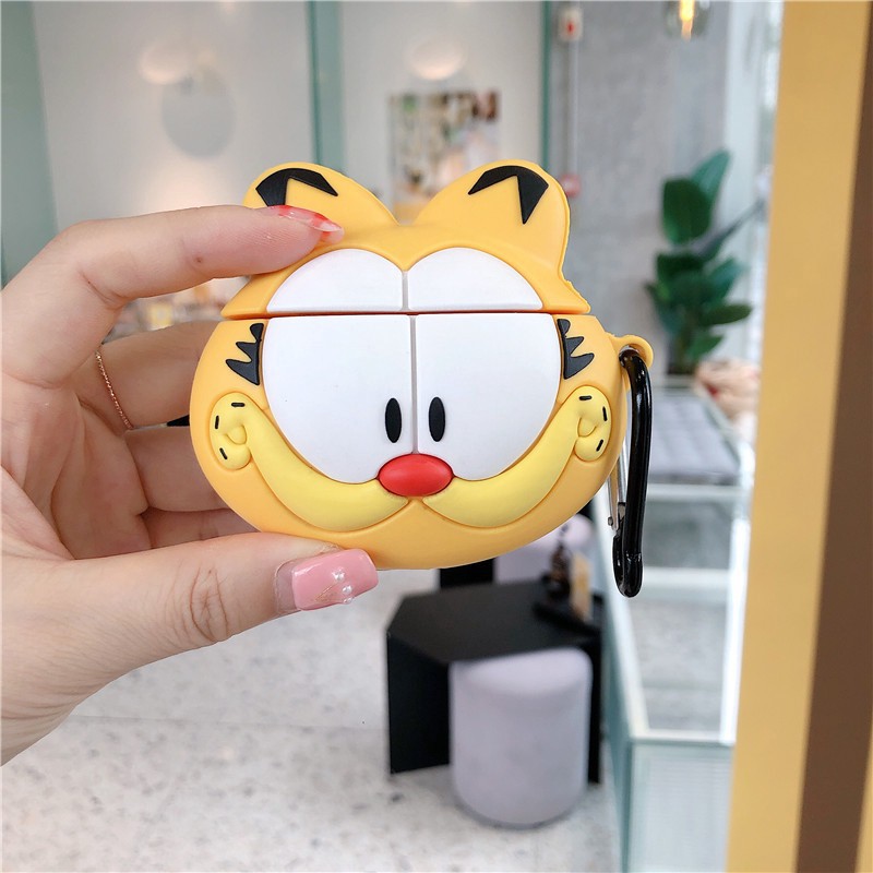 Garfield เคสซิลิโคนป้องกันการกระแทกสำหรับ Airpods 1 2 #8