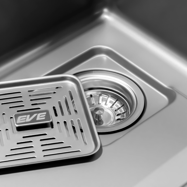 EVE ซิงค์ล้างจาน 1 หลุม สีเทาไทเทเนียม UMI 750/460 (NEW) - รูปที่ 2