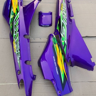 ฝาข้างท้าย wave100รุ่นแรก ซ้ายขวา ครอบแบต ปิดท้าย สีม่วง