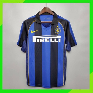 เสื้อกีฬาแขนสั้น ลายทีมชาติฟุตบอล Inter Milan 01-02 ชุดเหย้า