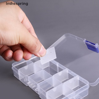 ((Inthespring)) กล่องพลาสติกใส 10 ช่อง อย่างดี