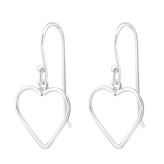 ต่างหูเงินแท้ 92.5% รูปหัวใจแบบ Halo l Halo heart Earrings