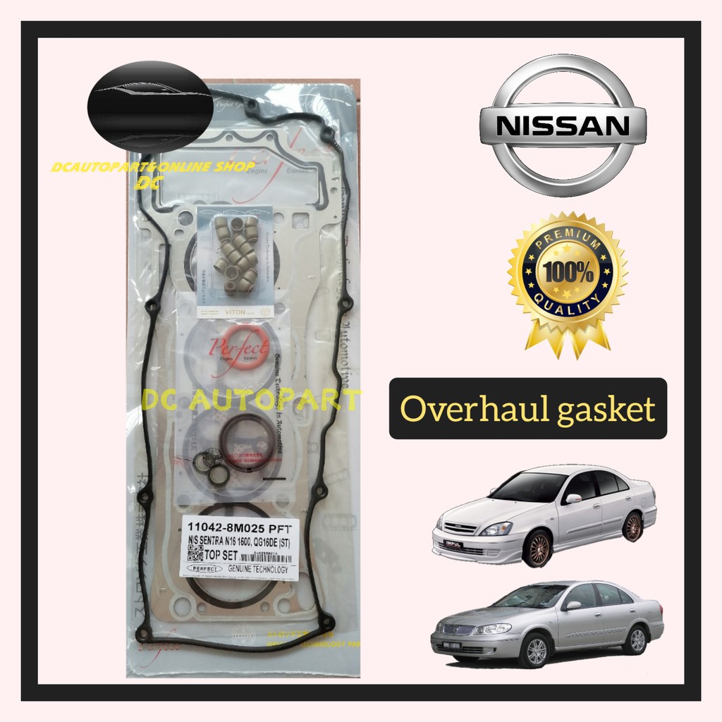 NISSAN SENTRA 1.5 1.6 1.8 N16 QG16DE B13 B14 ENGINE TOP & FULL OVERHAUL GASKET SET