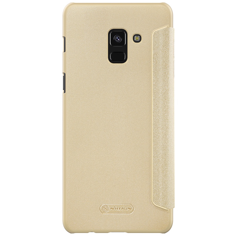 Nillkin เคส Samsung Galaxy A8 2018 แท้% เคสฝาพับ Nillkin Sparkle Leather #8