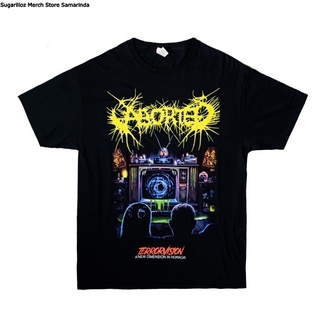 คอลูกเรือเสื้อยืดคอกลมเสื้อวง Aborted Sadist ไซซ์ Lผ้าฝ้ายแท้