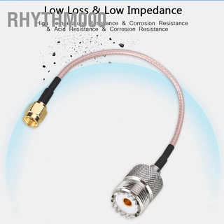 Rhythm000 1 ชิ้น Sma Male To Uhf Female อะแดปเตอร์แปลงสายเคเบิ้ลสําหรับเสาอากาศวิทยุ Rf 15 ซม.