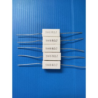 R กระเบื้อง ตัวต้านทาน 5 W 68 Ohm (แพ็ค 5 ตัว)