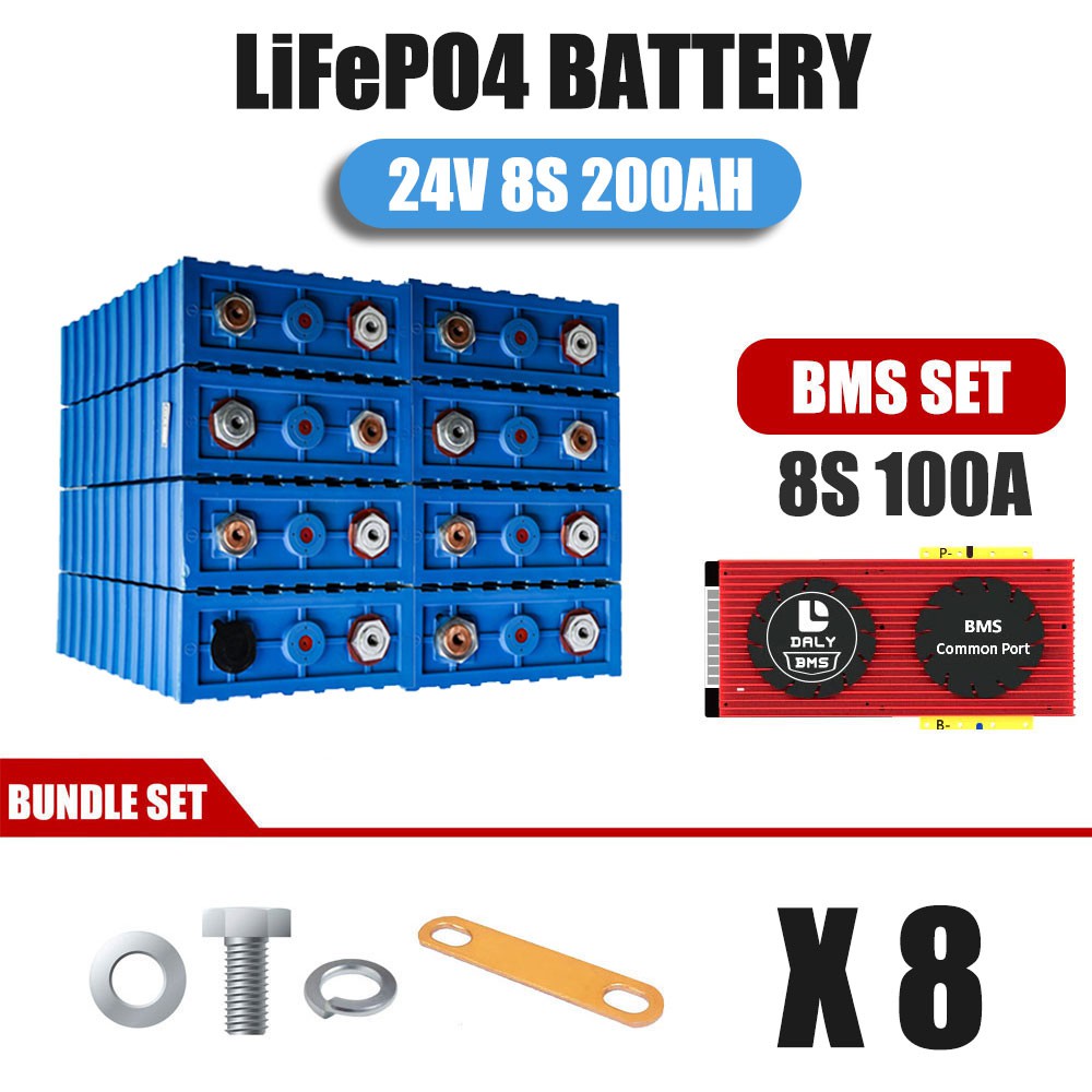 แบตเตอรี่​ ลิเธียม​ CALB lithium ion Lifepo4 24v 8S 180Ah -  200ah​ UPS​ Battery รถกอล์ฟ​ ระบบ โซล่าเซลล์ + BMS 50 - 100