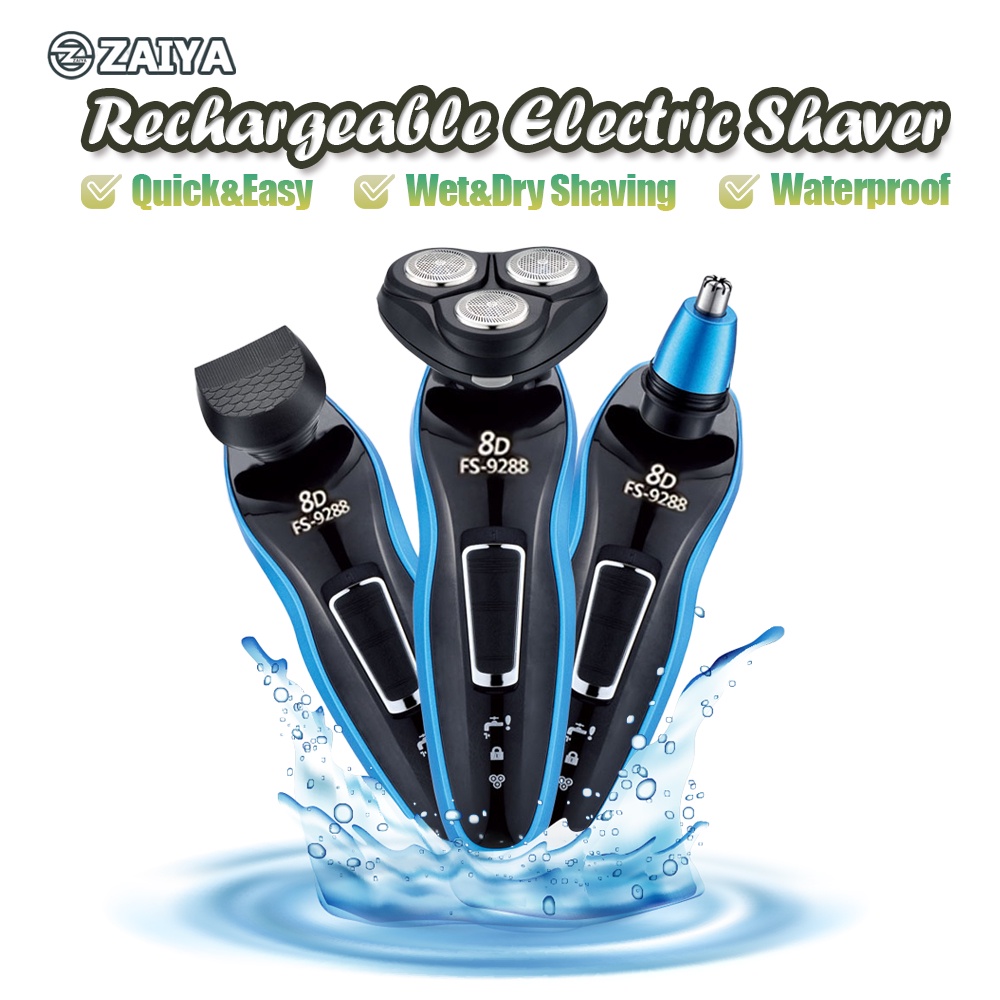 ELECTRIC SHAVER เครื่องโกนหนวด 8D อเนกประสงค์ หัวล้างน้ํา กําลังสูง เครื่องโกนหนวดไฟฟ้า 8D เครื่องโก