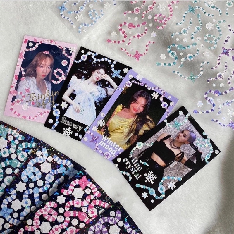 New Blink Sticker สติ๊กเกอร์ลูกปัดวิ้งๆน่ารัก ตกแต่งการ์ดน่ารัก