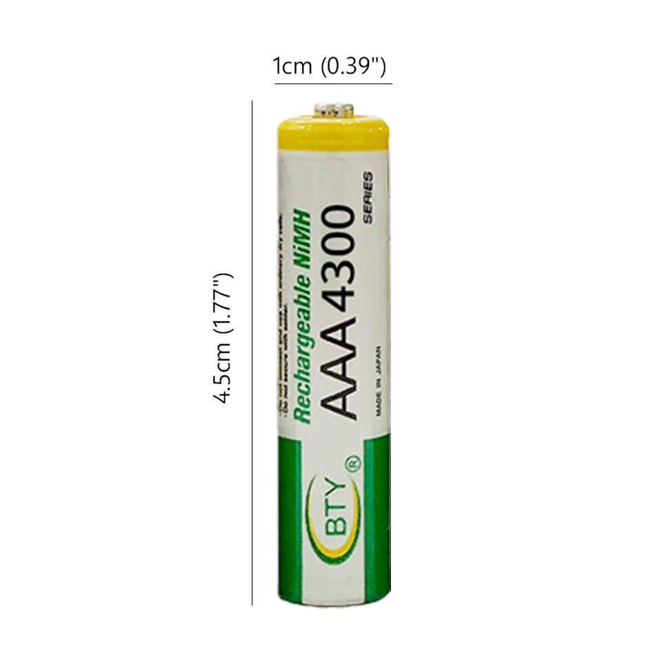 BTY เครองชารจเรว 8 ชอง BTY ถานชารจ AAA 4300 mAh NIMH Rechargeable Battery 16 กอน