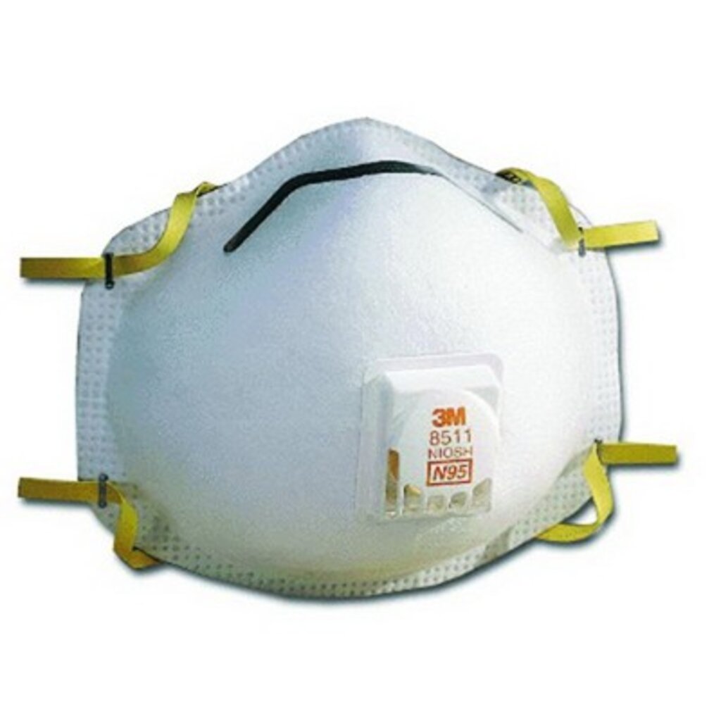 หน้ากาก 3M 8511 N95 หน้ากากป้องกัน ฝุ่นนละออง (10ชิ้น/กล่อง)