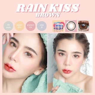 คอนแทคเลนส์ Luxzylens Rain Kiss ขนาดใหญ่กว่าตาดำนิดหน่อย