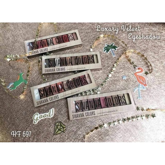 อายแชโดว์sivanna luxury velvet