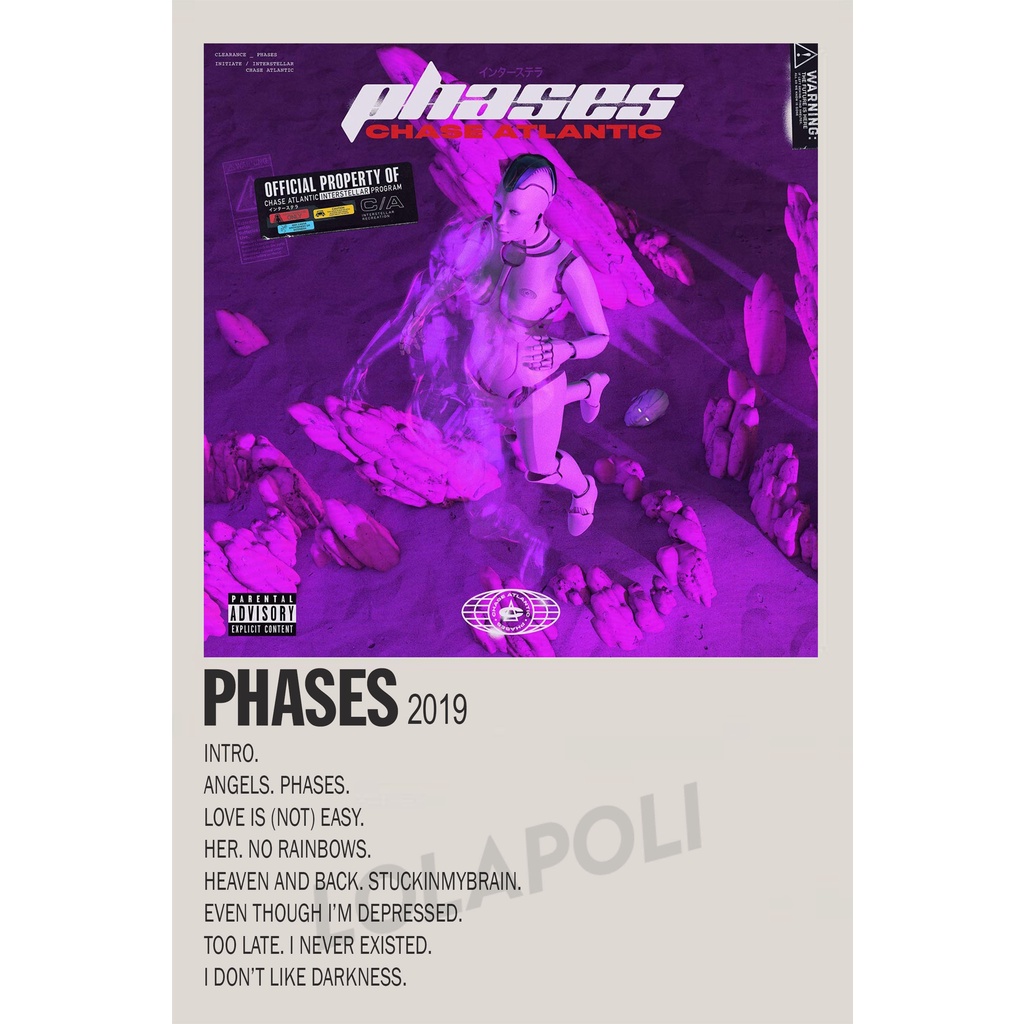 โปสเตอร์ปกอัลบั้ม Phases - Chase Atlantic