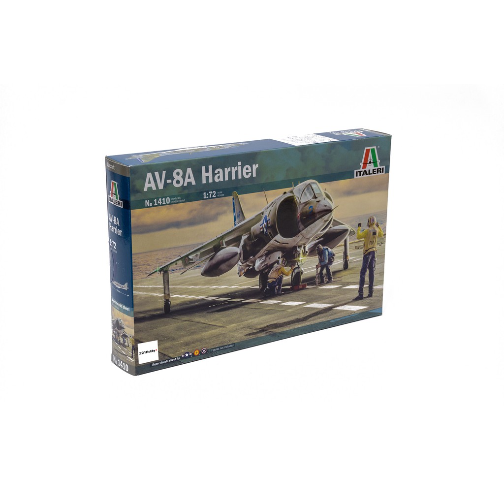 โมเดลเครื่องบิน โมเดลเครื่องบินรบ โมเดลประกอบ ITALERI 1/72 AV-8A HARRIER ราชนาวี