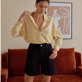 Rool - Shorts 323 กางเกงขาสั้นเอวสูง ทรงสวย เนื้อผ้ายืดหยุ่น เก็บสะโพกได้ดี
