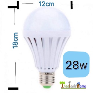 หลอดไฟLED Bulb 28W  ขั้วE27 หลอดปิงปอง (Daylight แสงขาว)