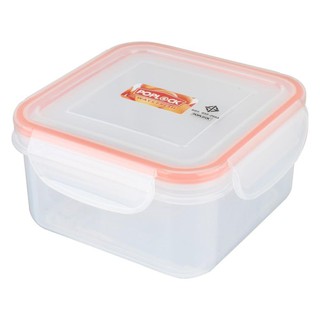 🔥*พร้อมส่ง*🔥 กล่องอาหารเหลี่ยม POPLOCK 9142 0.75 ลิตร สีส้ม ภาชนะใส่อาหาร FOOD CONTAINER POP LOCK 9142 0.75L ORANGE