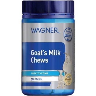 (exp.2024)Wagner Goat’s Milk นมแพะ นมสูง นมอัดเม็ด แบบเคี้ยว จากนิวซีแลนด์ 300 เม็ด รสวานิลลา แคลเซียม กระดูก เสริมภูมิ