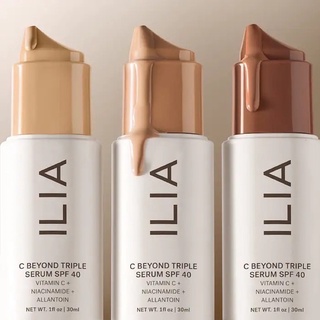 พรีออเดอร์ ILIA C Beyond Triple Serum SPF 40 Mineral Sunscreen with Vitamin C 10% + Niacinamide