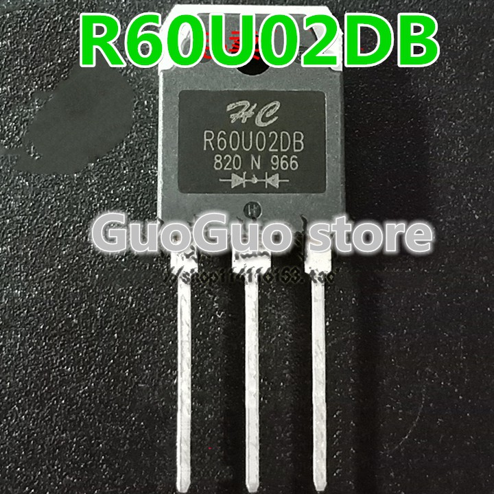 5 ชิ้น R60U02DB TO-3P 60A 200V เครื่องเชื่อมที่ใช้กันทั่วไป Quick recovery ไดโอด