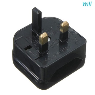 Will New European Euro EU 2 Pin to UK 3Pin Power Socket Travel Plug Adapter Converter